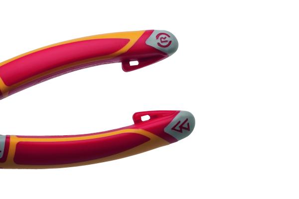 NWS VDE Seitenschneider 3K-Griff, mattchrom 130 bis 180mm